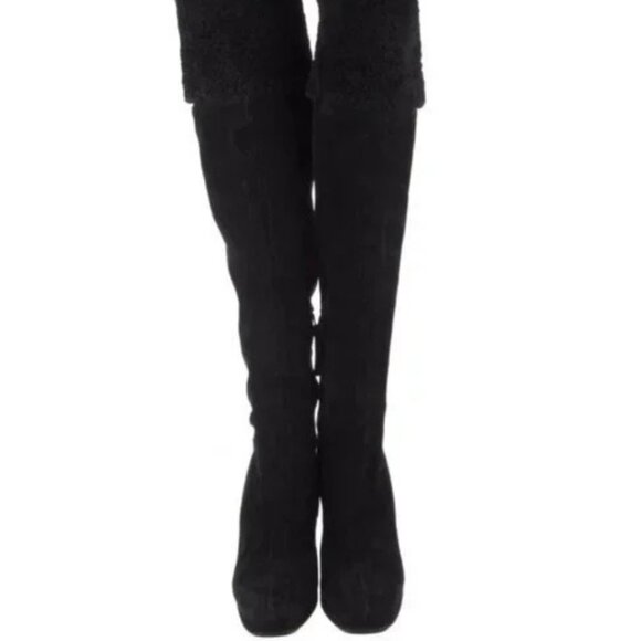 Prada Boots, OTK Wedge Size 38 (US 8) - Picture 3 of 10